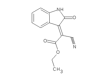 ethyl cyano(2-oxo-1,2-dihydro-3H-indol-3-ylidene)acetate