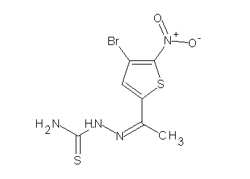 1-(4-bromo-5-nitro-2-thienyl)ethanone thiosemicarbazone 1-(4-bromo-5-nitro-2-thienyl)ethanone thiosemicarbazone