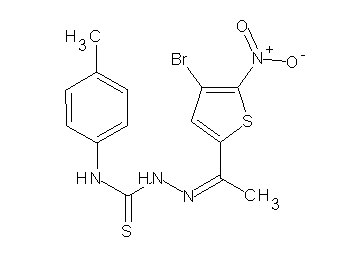 1-(4-bromo-5-nitro-2-thienyl)ethanone N-(4-methylphenyl)thiosemicarbazone
