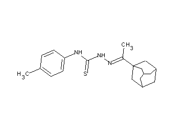 1-(1-adamantyl)ethanone N-(4-methylphenyl)thiosemicarbazone 1-(1-adamantyl)ethanone N-(4-methylphenyl)thiosemicarbazone