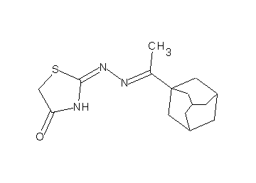 2-{[1-(1-adamantyl)ethylidene]hydrazono}-1,3-thiazolidin-4-one