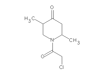 1-(chloroacetyl)-2,5-dimethyl-4-piperidinone