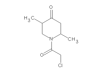 1-(chloroacetyl)-2,5-dimethyl-4-piperidinone 1-(chloroacetyl)-2,5-dimethyl-4-piperidinone