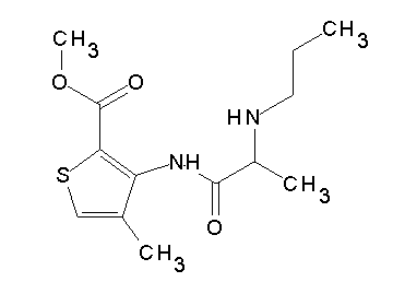 methyl 4-methyl-3-[(N-propylalanyl)amino]-2-thiophenecarboxylate