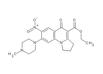 ethyl 8-(4-methyl-1-piperazinyl)-7-nitro-5-oxo-1,2,3,5-tetrahydropyrrolo[1,2-a]quinoline-4-carboxylate