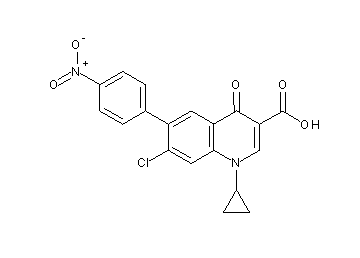 7-chloro-1-cyclopropyl-6-(4-nitrophenyl)-4-oxo-1,4-dihydro-3-quinolinecarboxylic acid