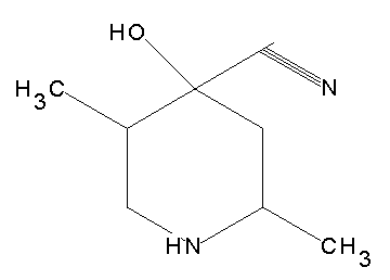 4-hydroxy-2,5-dimethyl-4-piperidinecarbonitrile