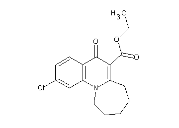 ethyl 2-chloro-5-oxo-5,7,8,9,10,11-hexahydroazepino[1,2-a]quinoline-6-carboxylate