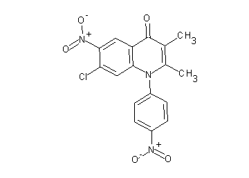 7-chloro-2,3-dimethyl-6-nitro-1-(4-nitrophenyl)-4(1H)-quinolinone
