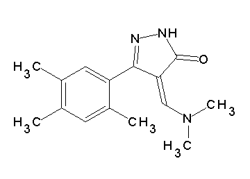 4-[(dimethylamino)methylene]-5-(2,4,5-trimethylphenyl)-2,4-dihydro-3H-pyrazol-3-one