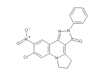 9-chloro-10-nitro-2-phenyl-2,4,5,6-tetrahydro-3H-pyrazolo[4,3-c]pyrrolo[1,2-a]quinolin-3-one