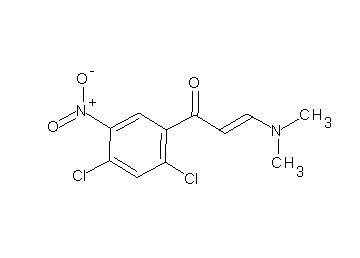 1-(2,4-dichloro-5-nitrophenyl)-3-(dimethylamino)-2-propen-1-one 1-(2,4-dichloro-5-nitrophenyl)-3-(dimethylamino)-2-propen-1-one
