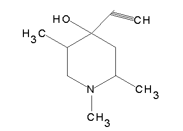 4-ethynyl-1,2,5-trimethyl-4-piperidinol