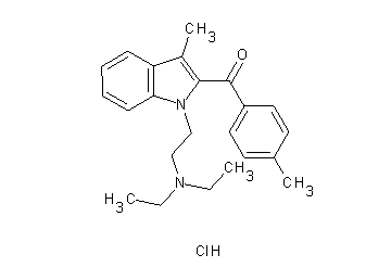 {1-[2-(diethylamino)ethyl]-3-methyl-1H-indol-2-yl}(4-methylphenyl)methanone hydrochloride