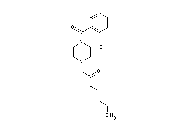 1-(4-benzoyl-1-piperazinyl)-2-heptanone hydrochloride