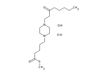 methyl 5-[4-(3-oxooctyl)-1-piperazinyl]pentanoate dihydrochloride