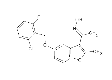 1-{5-[(2,6-dichlorobenzyl)oxy]-2-methyl-1-benzofuran-3-yl}ethanone oxime