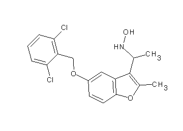 N-(1-{5-[(2,6-dichlorobenzyl)oxy]-2-methyl-1-benzofuran-3-yl}ethyl)hydroxylamine