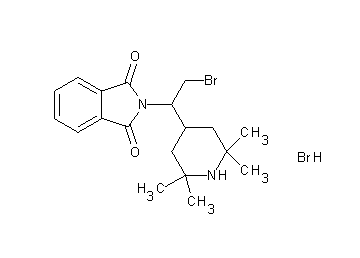 2-[2-bromo-1-(2,2,6,6-tetramethyl-4-piperidinyl)ethyl]-1H-isoindole-1,3(2H)-dione hydrobromide