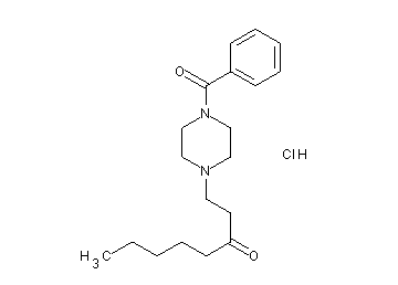 1-(4-benzoyl-1-piperazinyl)-3-octanone hydrochloride