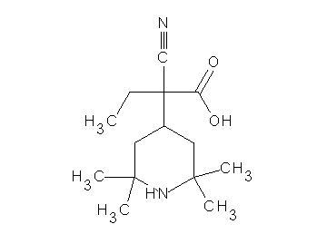2-cyano-2-(2,2,6,6-tetramethyl-4-piperidinyl)butanoic acid