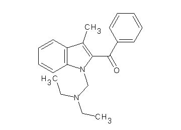 {1-[(diethylamino)methyl]-3-methyl-1H-indol-2-yl}(phenyl)methanone