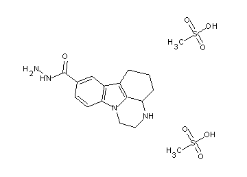 2,3,3a,4,5,6-hexahydro-1H-pyrazino[3,2,1-jk]carbazole-8-carbohydrazide dimethanesulfonate