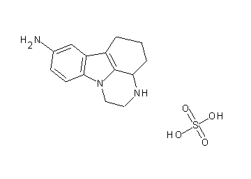 2,3,3a,4,5,6-hexahydro-1H-pyrazino[3,2,1-jk]carbazol-8-amine sulfate