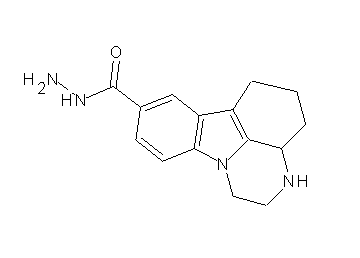 2,3,3a,4,5,6-hexahydro-1H-pyrazino[3,2,1-jk]carbazole-8-carbohydrazide
