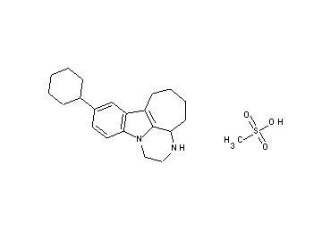 9-cyclohexyl-1,2,3,3a,4,5,6,7-octahydro-3,11b-diazacyclohepta[jk]fluorene methanesulfonate