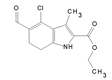 ethyl 4-chloro-5-formyl-3-methyl-6,7-dihydro-1H-indole-2-carboxylate