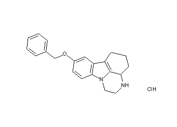8-(benzyloxy)-2,3,3a,4,5,6-hexahydro-1H-pyrazino[3,2,1-jk]carbazole hydrochloride