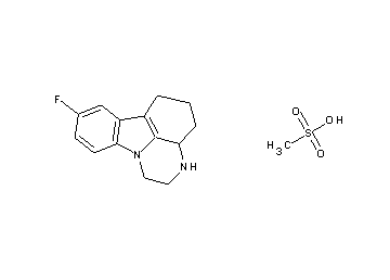 8-fluoro-2,3,3a,4,5,6-hexahydro-1H-pyrazino[3,2,1-jk]carbazole methanesulfonate