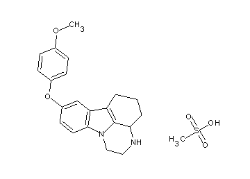8-(4-methoxyphenoxy)-2,3,3a,4,5,6-hexahydro-1H-pyrazino[3,2,1-jk]carbazole methanesulfonate