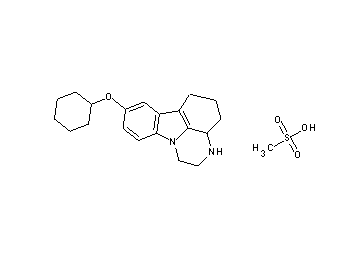 8-(cyclohexyloxy)-2,3,3a,4,5,6-hexahydro-1H-pyrazino[3,2,1-jk]carbazole methanesulfonate