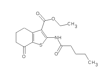 ethyl 7-oxo-2-(pentanoylamino)-4,5,6,7-tetrahydro-1-benzothiophene-3-carboxylate