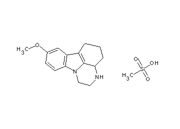 8-methoxy-2,3,3a,4,5,6-hexahydro-1H-pyrazino[3,2,1-jk]carbazole methanesulfonate