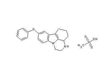 8-phenoxy-2,3,3a,4,5,6-hexahydro-1H-pyrazino[3,2,1-jk]carbazole methanesulfonate - Click Image to Close