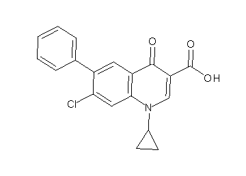 7-chloro-1-cyclopropyl-4-oxo-6-phenyl-1,4-dihydro-3-quinolinecarboxylic acid