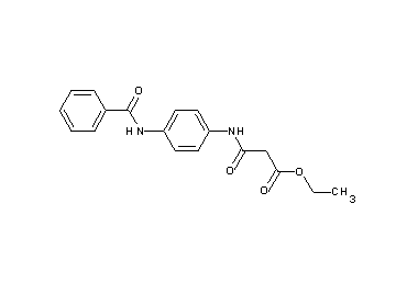 ethyl 3-{[4-(benzoylamino)phenyl]amino}-3-oxopropanoate