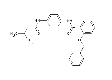 2-(benzyloxy)-N-{4-[(3-methylbutanoyl)amino]phenyl}benzamide - Click Image to Close