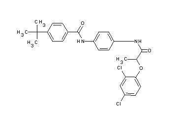 4-tert-butyl-N-(4-{[2-(2,4-dichlorophenoxy)propanoyl]amino}phenyl)benzamide