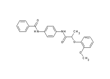 N-(4-{[2-(2-methoxyphenoxy)propanoyl]amino}phenyl)benzamide