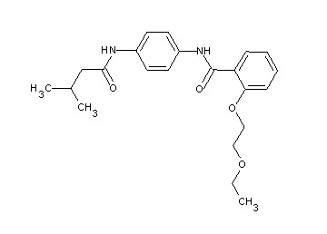 2-(2-ethoxyethoxy)-N-{4-[(3-methylbutanoyl)amino]phenyl}benzamide - Click Image to Close
