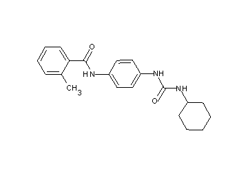 N-(4-{[(cyclohexylamino)carbonyl]amino}phenyl)-2-methylbenzamide