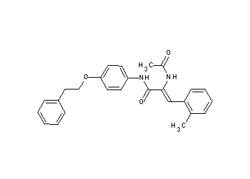 2-(acetylamino)-3-(2-methylphenyl)-N-[4-(2-phenylethoxy)phenyl]acrylamide - Click Image to Close