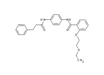 2-(2-ethoxyethoxy)-N-{4-[(3-phenylpropanoyl)amino]phenyl}benzamide