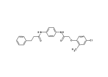 N-(4-{[(4-chloro-2-methylphenoxy)acetyl]amino}phenyl)-3-phenylpropanamide