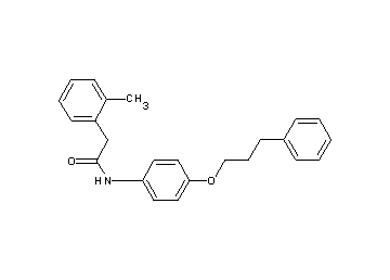 2-(2-methylphenyl)-N-[4-(3-phenylpropoxy)phenyl]acetamide