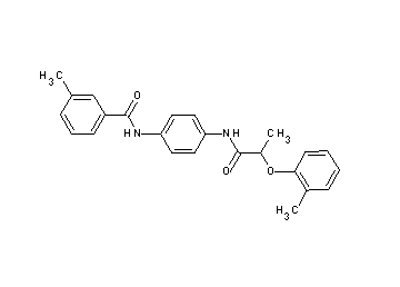 3-methyl-N-(4-{[2-(2-methylphenoxy)propanoyl]amino}phenyl)benzamide - Click Image to Close